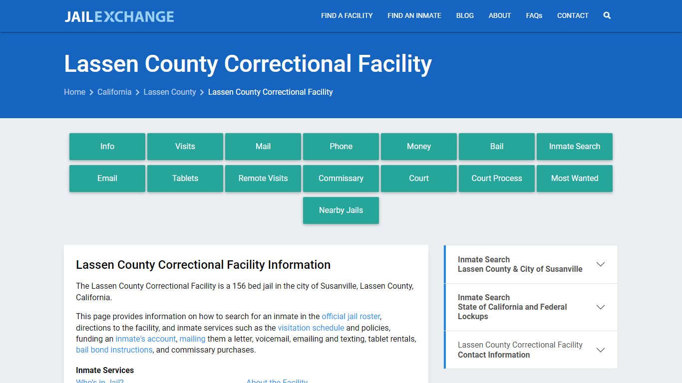 Lassen County Correctional Facility - Jail Exchange